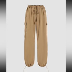 Tan Parachute Pants